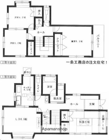 福岡市七隈線 七隈駅 徒歩33分 2階建 築28年(4LDK)の間取り写真