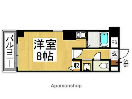 JGM平尾(ワンルーム/2階)の間取り写真