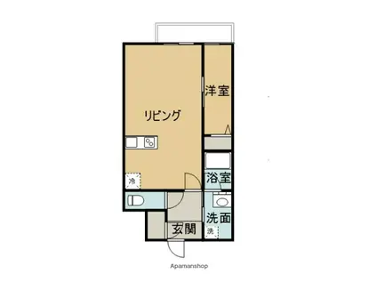 クラス平尾(1LDK/5階)の間取り写真