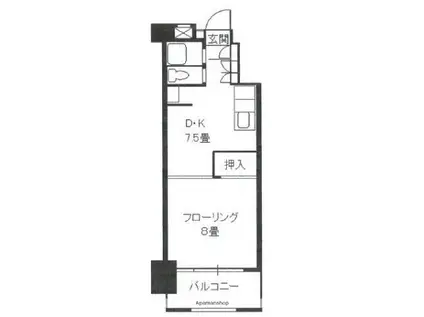 レジデンス松寿(1LDK/6階)の間取り写真