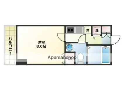 グランフォーレ平尾(1K/10階)の間取り写真