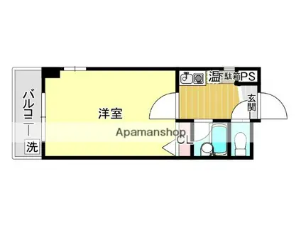 ルエメゾンロワール西公園Ⅲ-2(1K/2階)の間取り写真