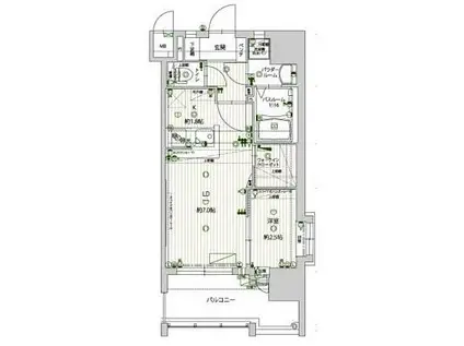 グランフォーレラグゼ平尾(1LDK/10階)の間取り写真