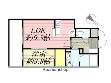 LIVE CASA 高宮(1LDK/5階)の間取り写真