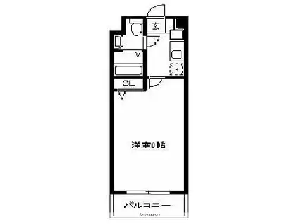 和光レジデンス博多(1K/3階)の間取り写真
