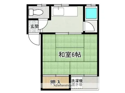 昭和コーポ(1K/1階)の間取り写真