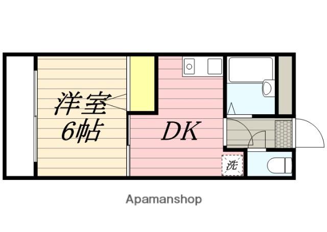 アイトピア前原(1DK/5階)の間取り写真