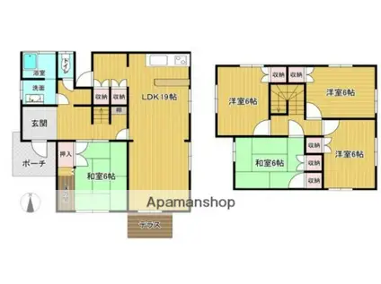 筑肥線 筑前前原駅 徒歩20分 2階建 築42年(5LDK)の間取り写真