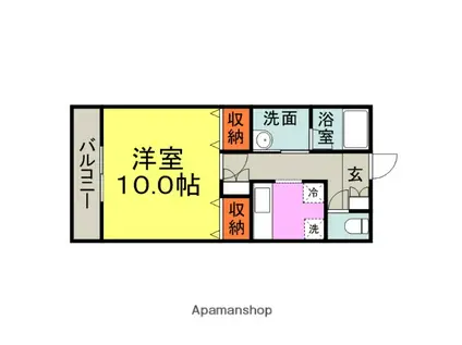 エクセランス・ド・シュレーリン(1K/1階)の間取り写真