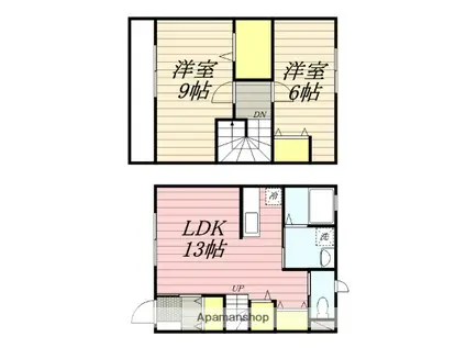 セレッソA棟(2LDK)の間取り写真