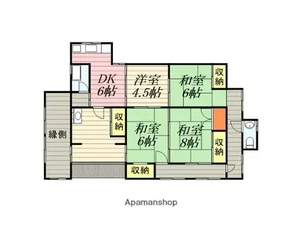 久大本線 筑後大石駅 徒歩18分 1階建 築80年(5DK)の間取り写真