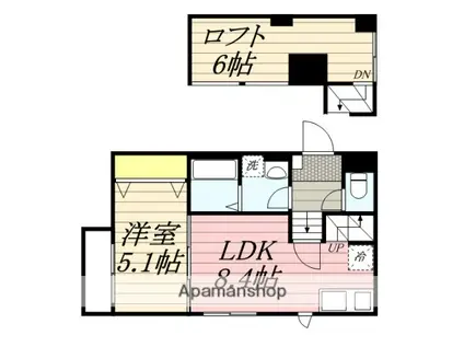 PILINA小郡(1LDK/2階)の間取り写真