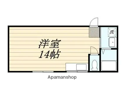 ECHTA棟-E棟(ワンルーム/1階)の間取り写真