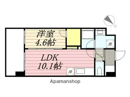 パルデンス・エコノ10(1LDK/10階)の間取り写真
