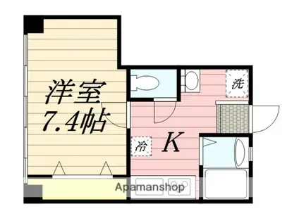 コーポ スリーミニッツ(1K/3階)の間取り写真