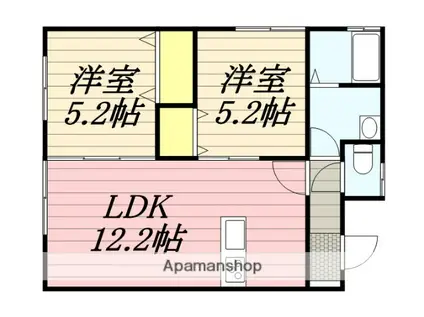NR21 Ⅱ(2LDK/2階)の間取り写真