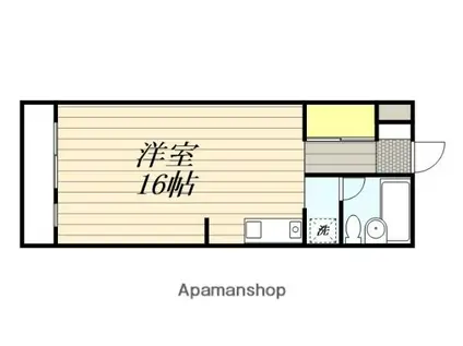 パークホーム(ワンルーム/3階)の間取り写真
