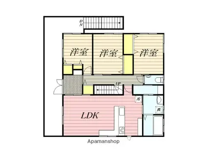 パークハウス(3LDK/1階)の間取り写真
