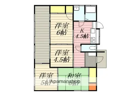 甘木鉄道 立野駅(佐賀) 徒歩13分 1階建 築54年(4K)の間取り写真
