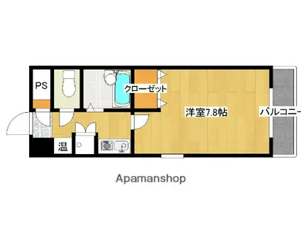 クラッシー室見(1K/3階)の間取り写真