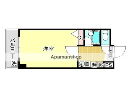 ルエメゾンロワール西公園Ⅲ-2(1K/3階)の間取り写真