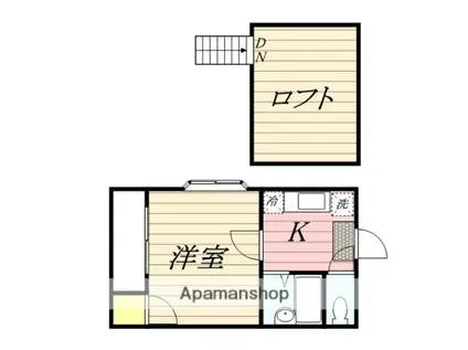 マリーコーポ2(1K/1階)の間取り写真