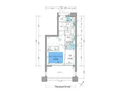 クリオラベルヴィ西新グランクラス(1LDK/5階)の間取り写真