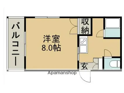 西田産業第5ビル(1K/2階)の間取り写真