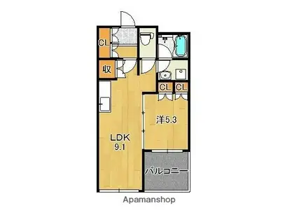 グランシャリオ(1LDK/5階)の間取り写真