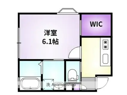 スフィーダ(1K/2階)の間取り写真