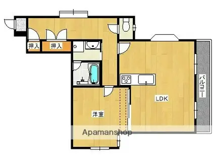 リベール室見(1LDK/1階)の間取り写真