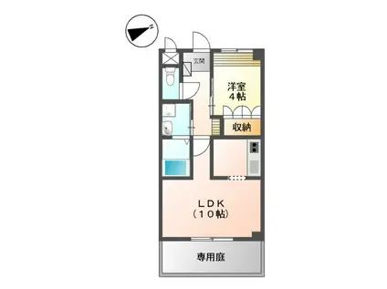 レマーレ(1LDK/1階)の間取り写真