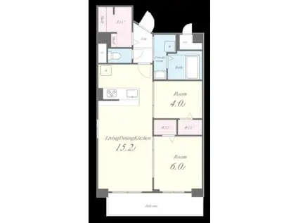 MYS CASETTA KOKURA(2LDK/10階)の間取り写真