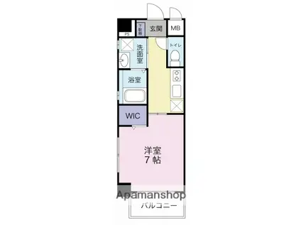 SUGERPARK(1K/9階)の間取り写真