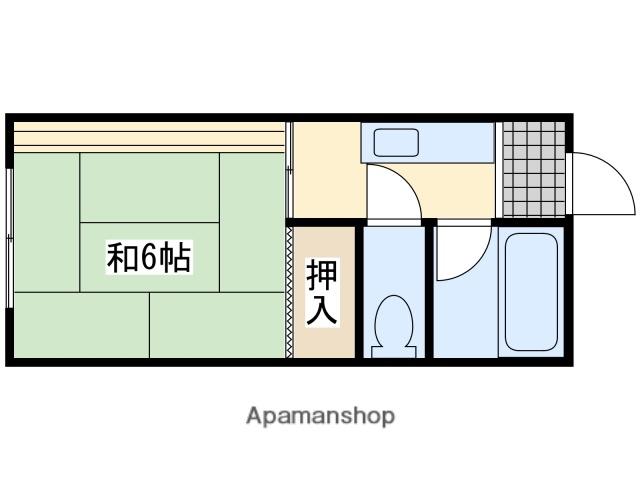 サンホーム金村(1K/2階)の間取り写真