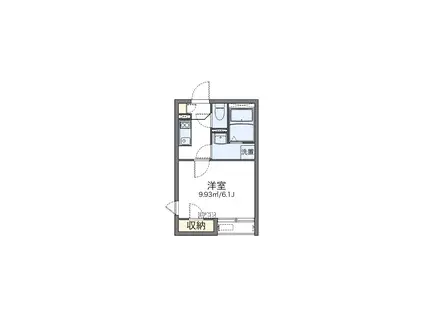 レオネクスト若葉町(1K/2階)の間取り写真