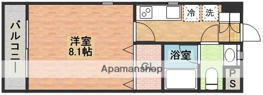 レジデンス扇町(1K/2階)の間取り写真