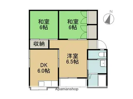 TOYOコーポ(3DK/2階)の間取り写真