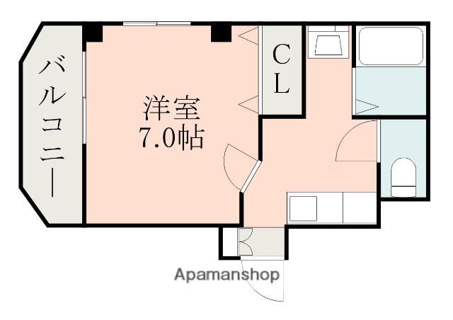 MS水前寺(1K/3階)の間取り写真