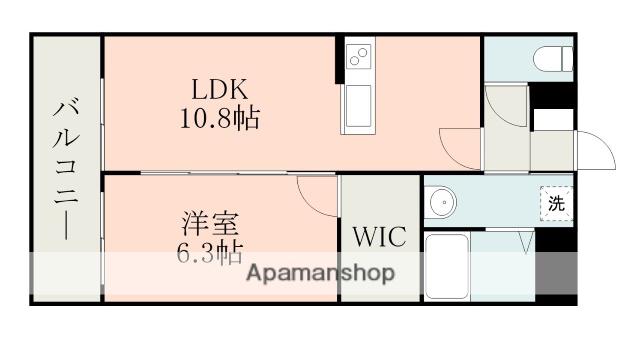 オーネスト九品寺(1LDK/7階)の間取り写真