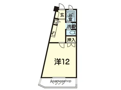 エクセレント池田(1K/1階)の間取り写真