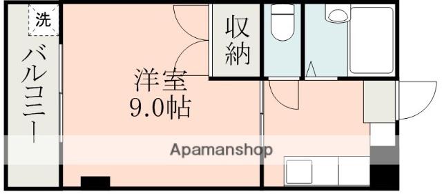 フレンドハイツ(1K/3階)の間取り写真