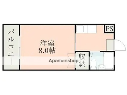 コーポ上山(1K/3階)の間取り写真