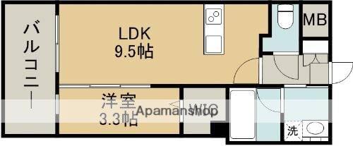 CASA DE PIANO(1LDK/6階)の間取り写真