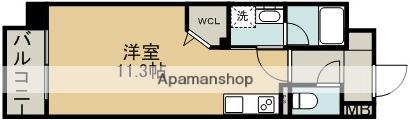 MARLE神水(ワンルーム/4階)の間取り写真