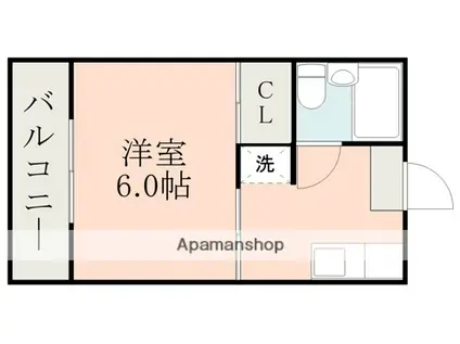 リーフ大江(1K/2階)の間取り写真