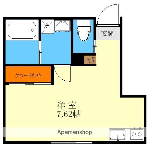 FKK5(ワンルーム/2階)の間取り写真