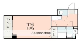 エスペランサ新屋敷(1K/4階)の間取り写真