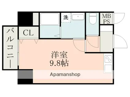 EDEN SUIZENJI STATION(ワンルーム/3階)の間取り写真