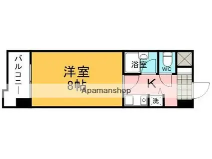 トーカン大江キャステ-ル(1K/2階)の間取り写真